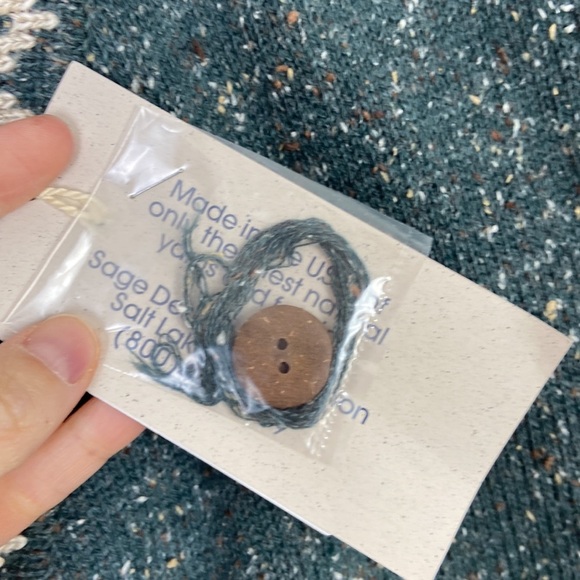 NWT Sage Creek Womens Large Knit Button Up Vintage Retro Vest Moose Outdoors 90s - Picture 7 of 9